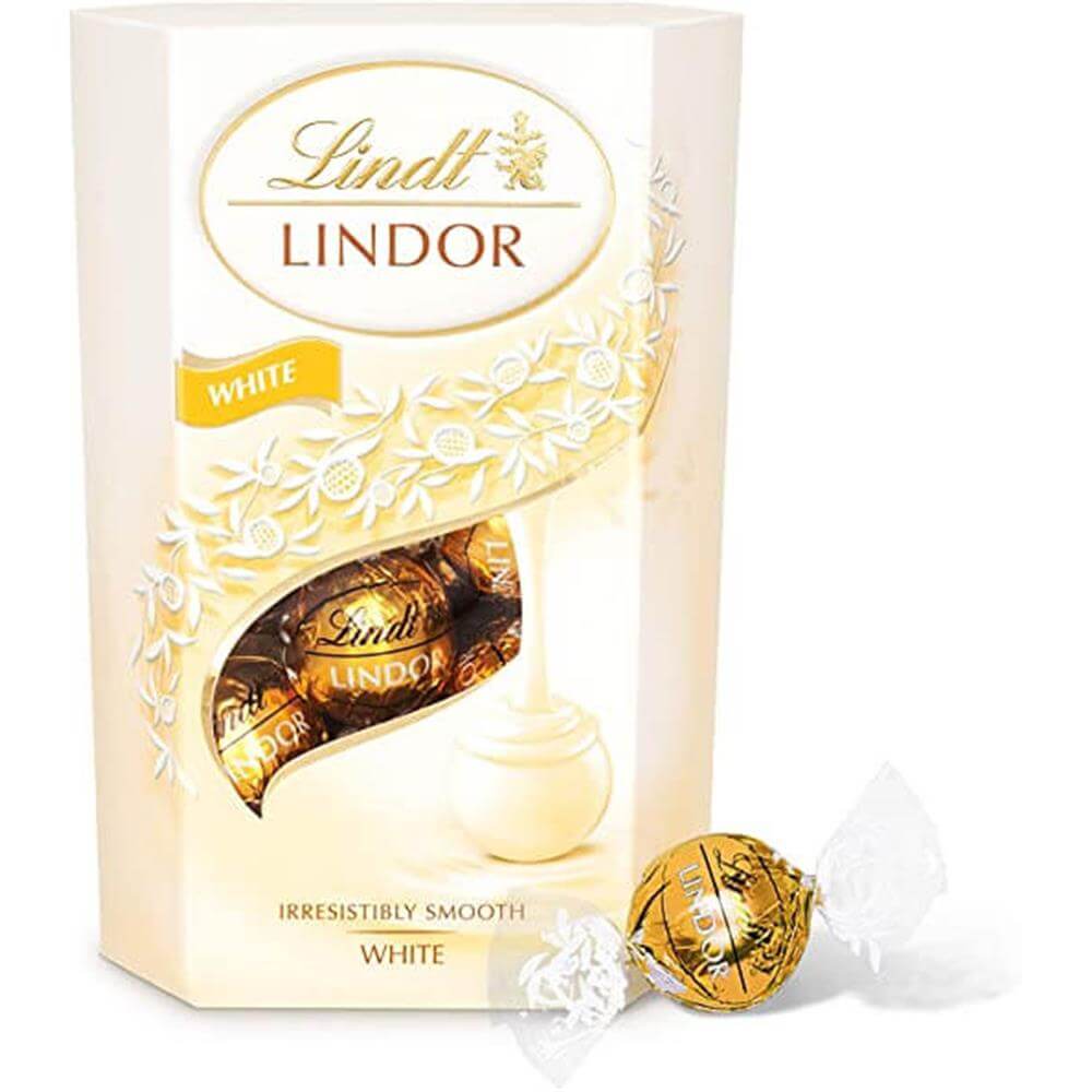 Lindt Lindor White Chocolate Truffles Carton 200G